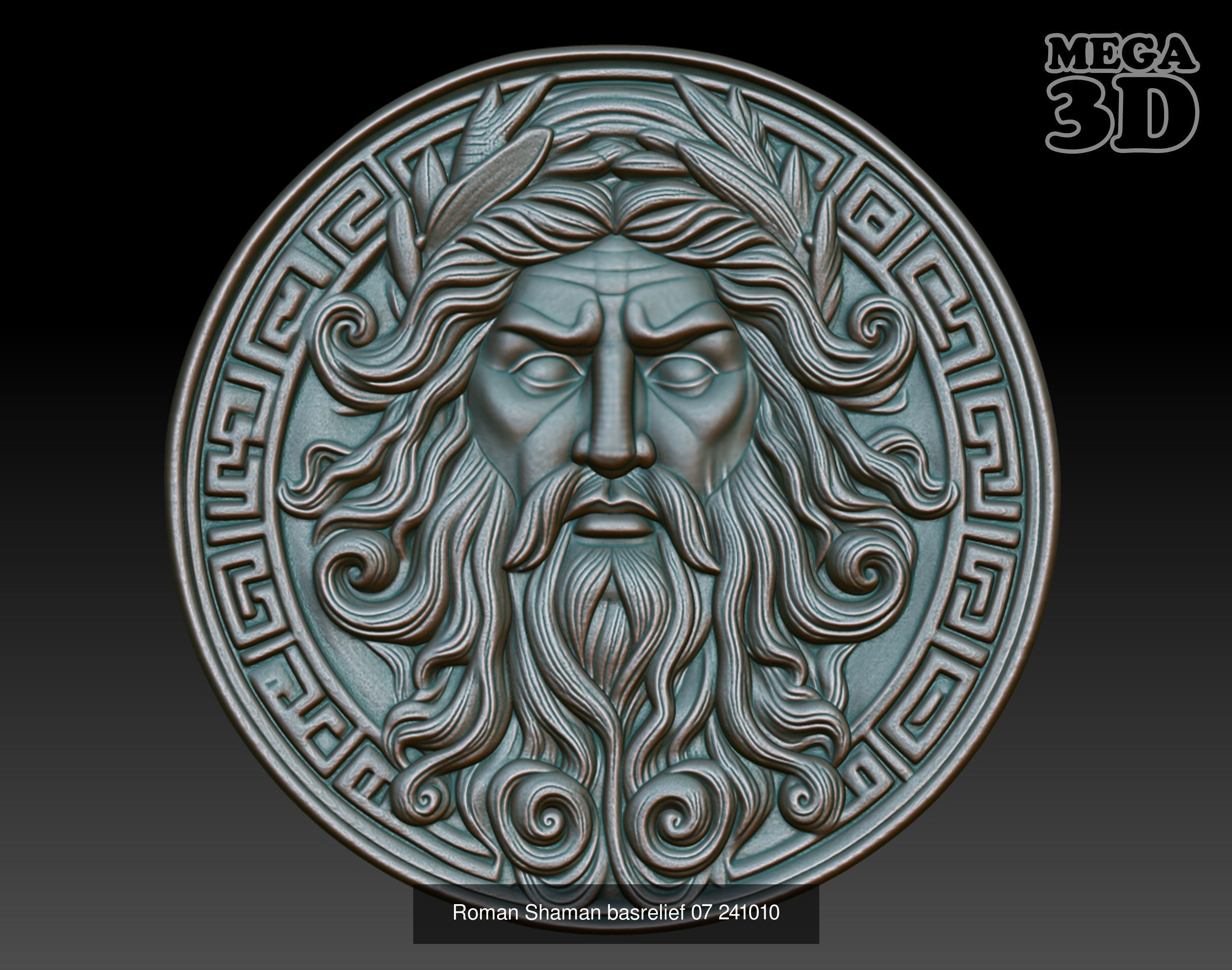 Roman Shaman basrelief Pack 241010 3D Model Collection_3