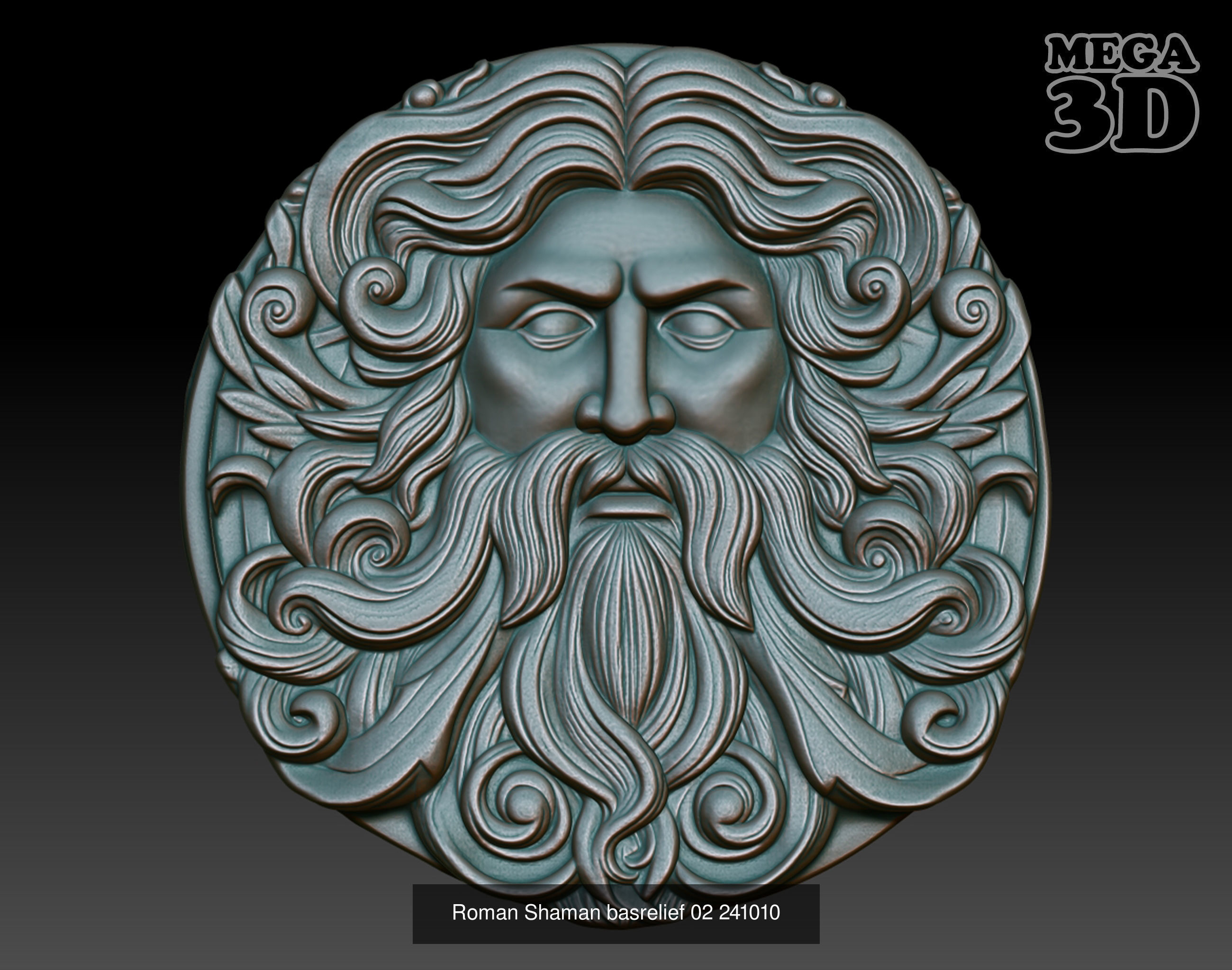 Roman Shaman basrelief Pack 241010 3D Model Collection_8