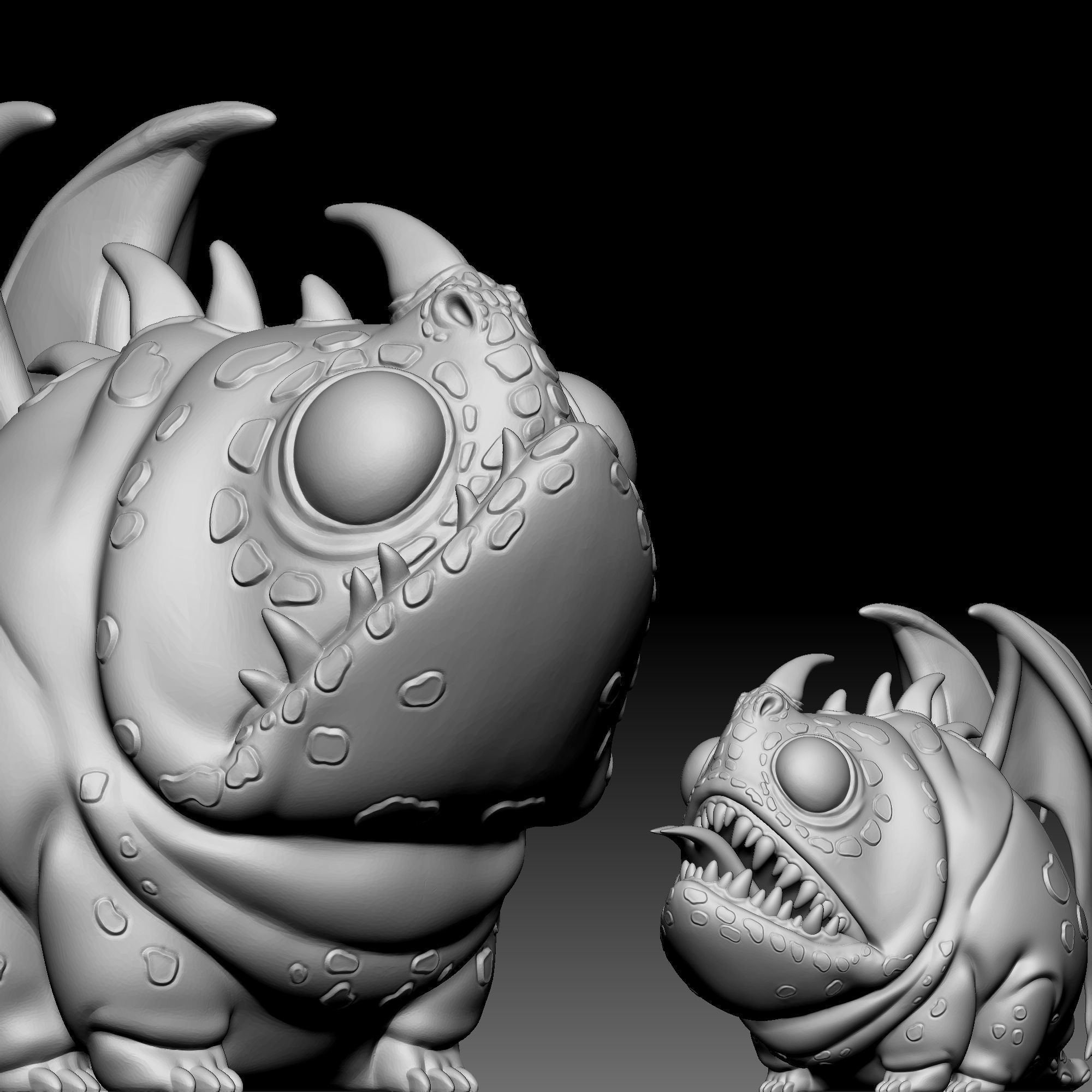 Hobgobbler Dragon chibi 030 3D print model_6