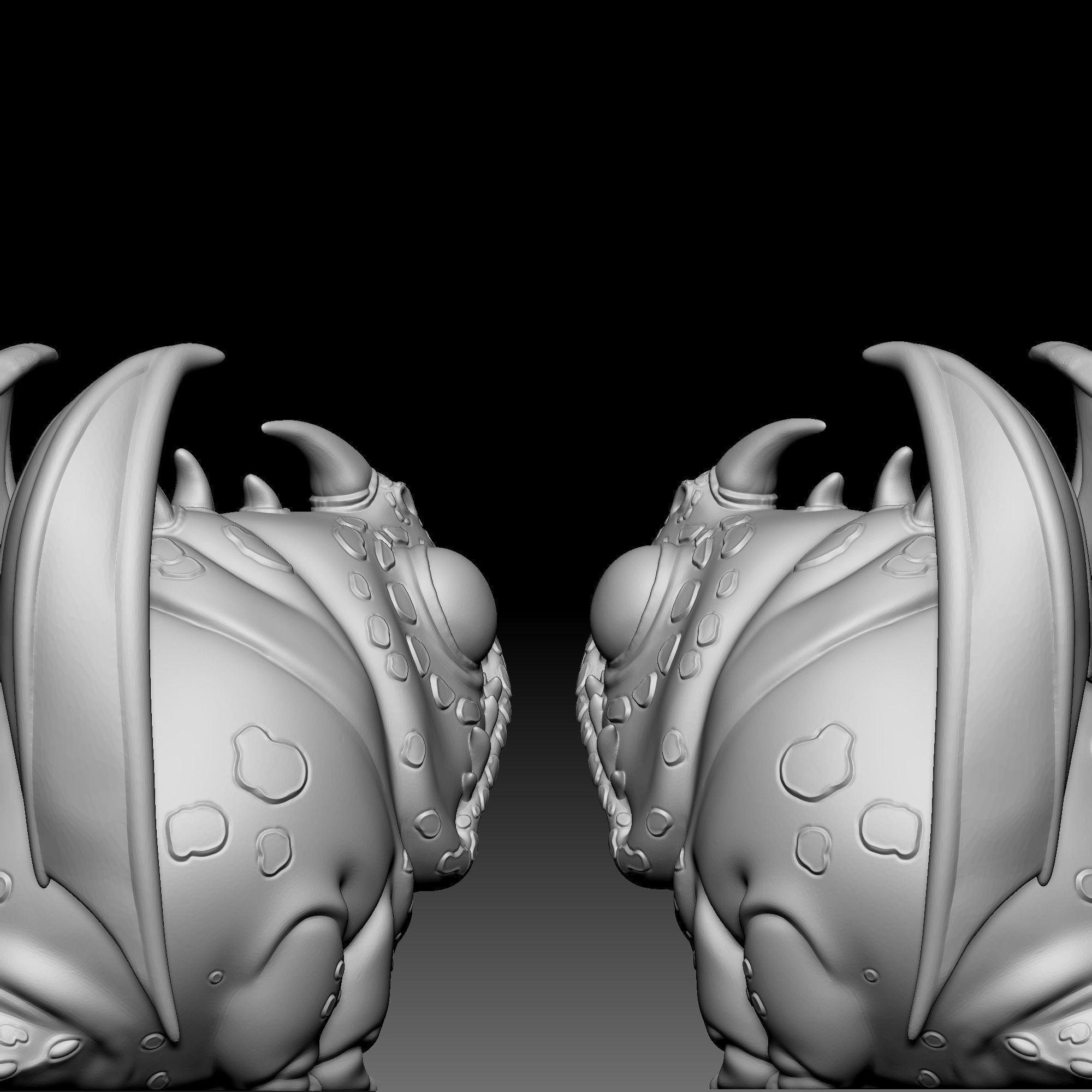 Hobgobbler Dragon chibi 030 3D print model_2