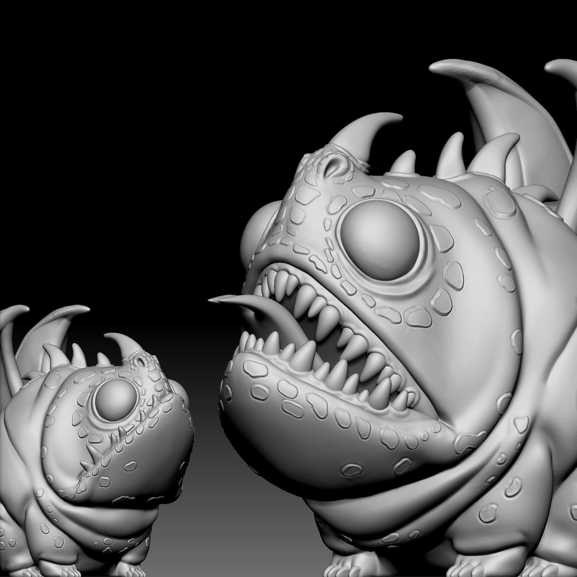 Hobgobbler Dragon chibi 030 3D print model_7