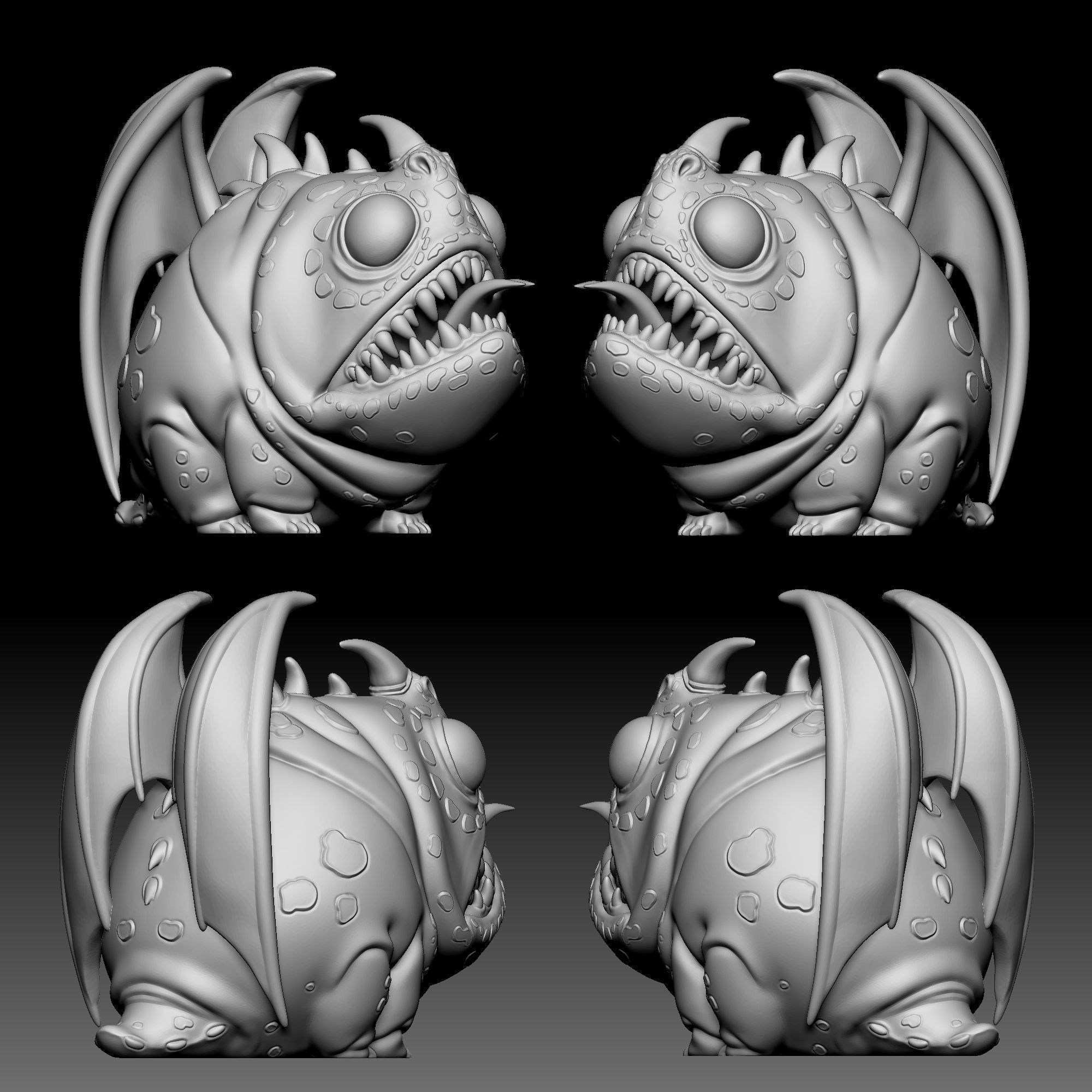 Hobgobbler Dragon chibi 030 3D print model_1