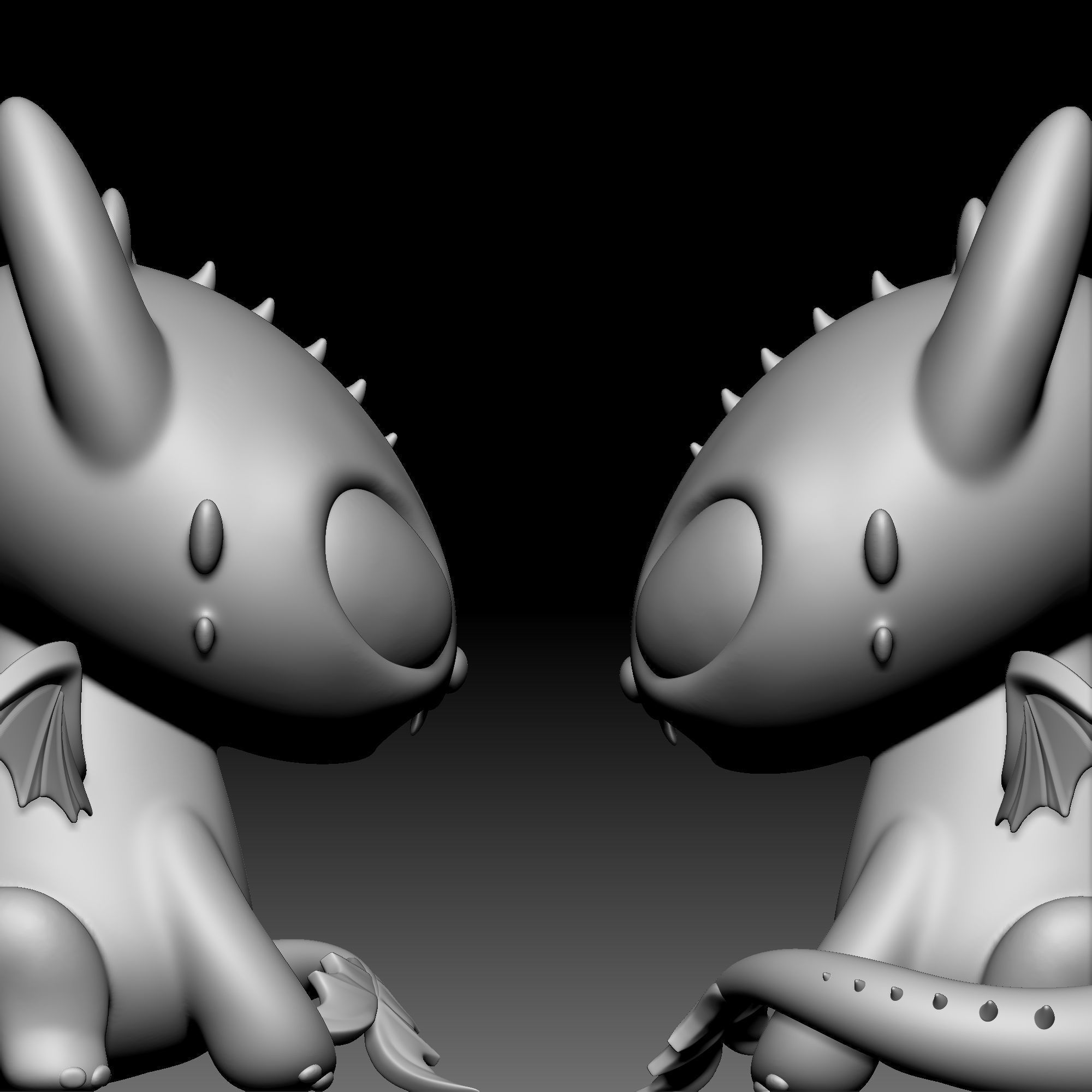 Chimuelo Dragon Chibi 040 3D print model_4