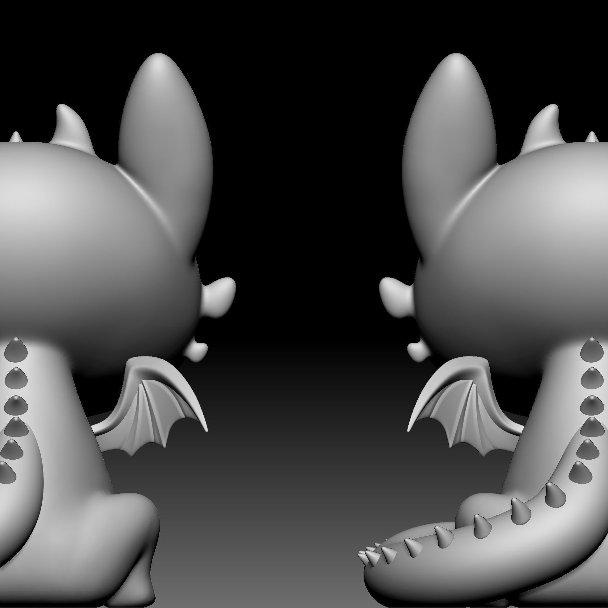 Chimuelo Dragon Chibi 040 3D print model_3