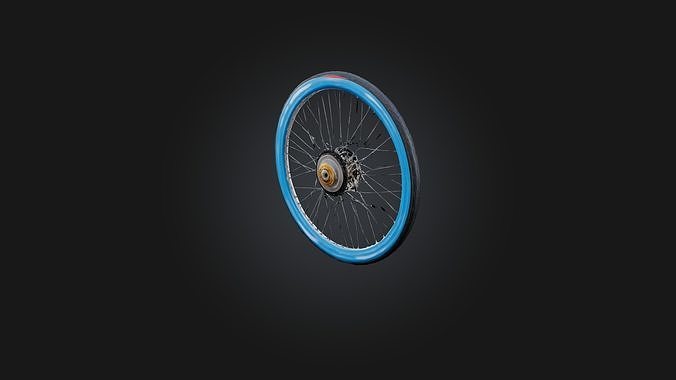 Bicycle Wheel Low-poly 3D model