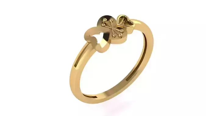 Dual Hearts Harmony 3D Printable model 3D print model