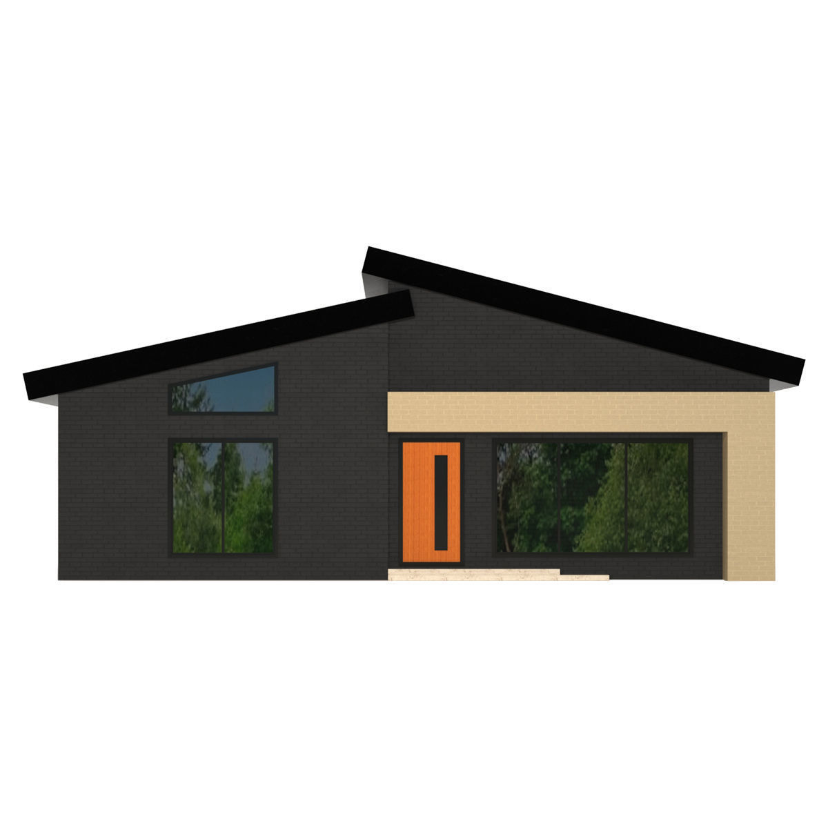 Villa 3D model_3