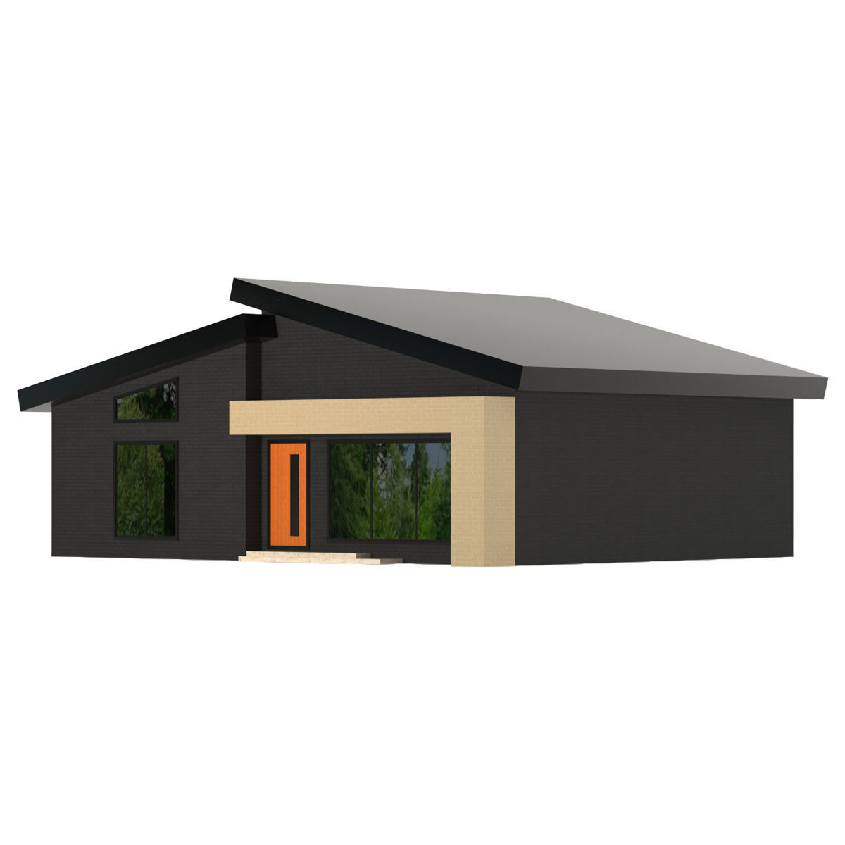 Villa 3D model_2