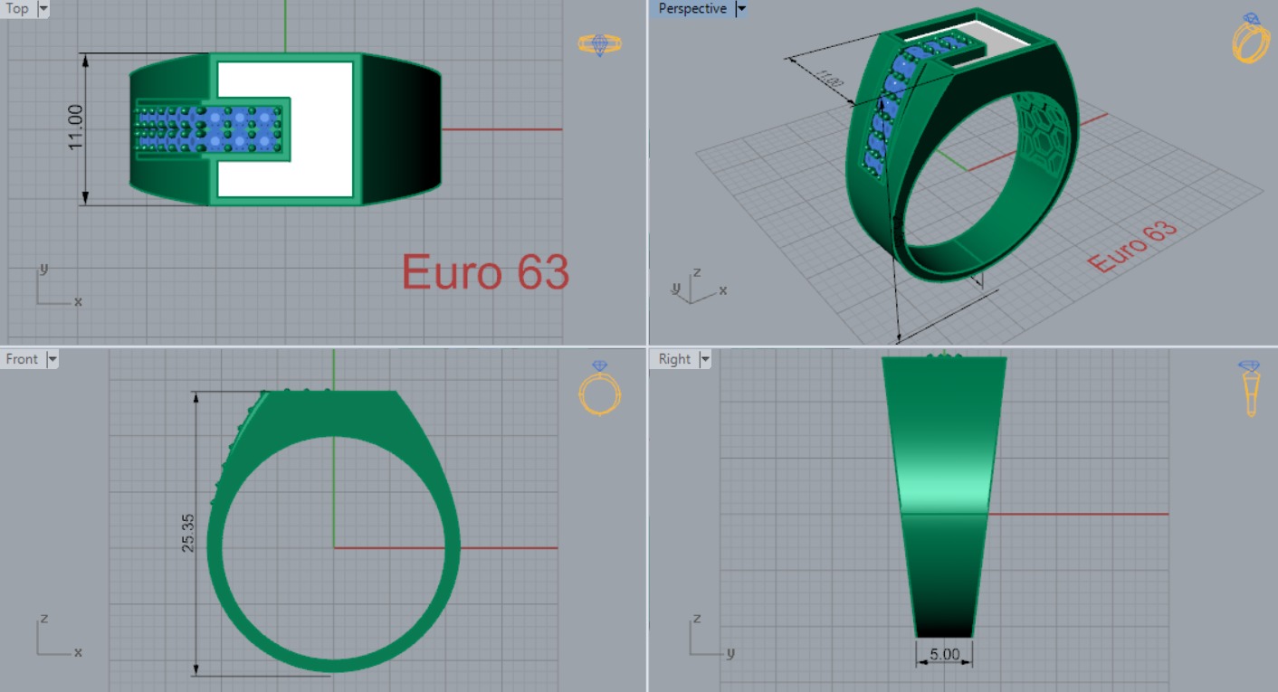 man ring mr0047 3D print model_5