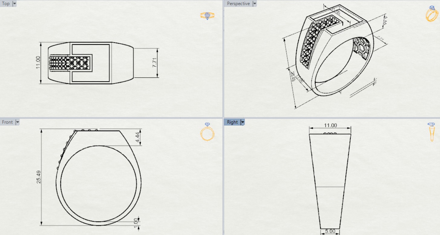 man ring mr0047 3D print model_15