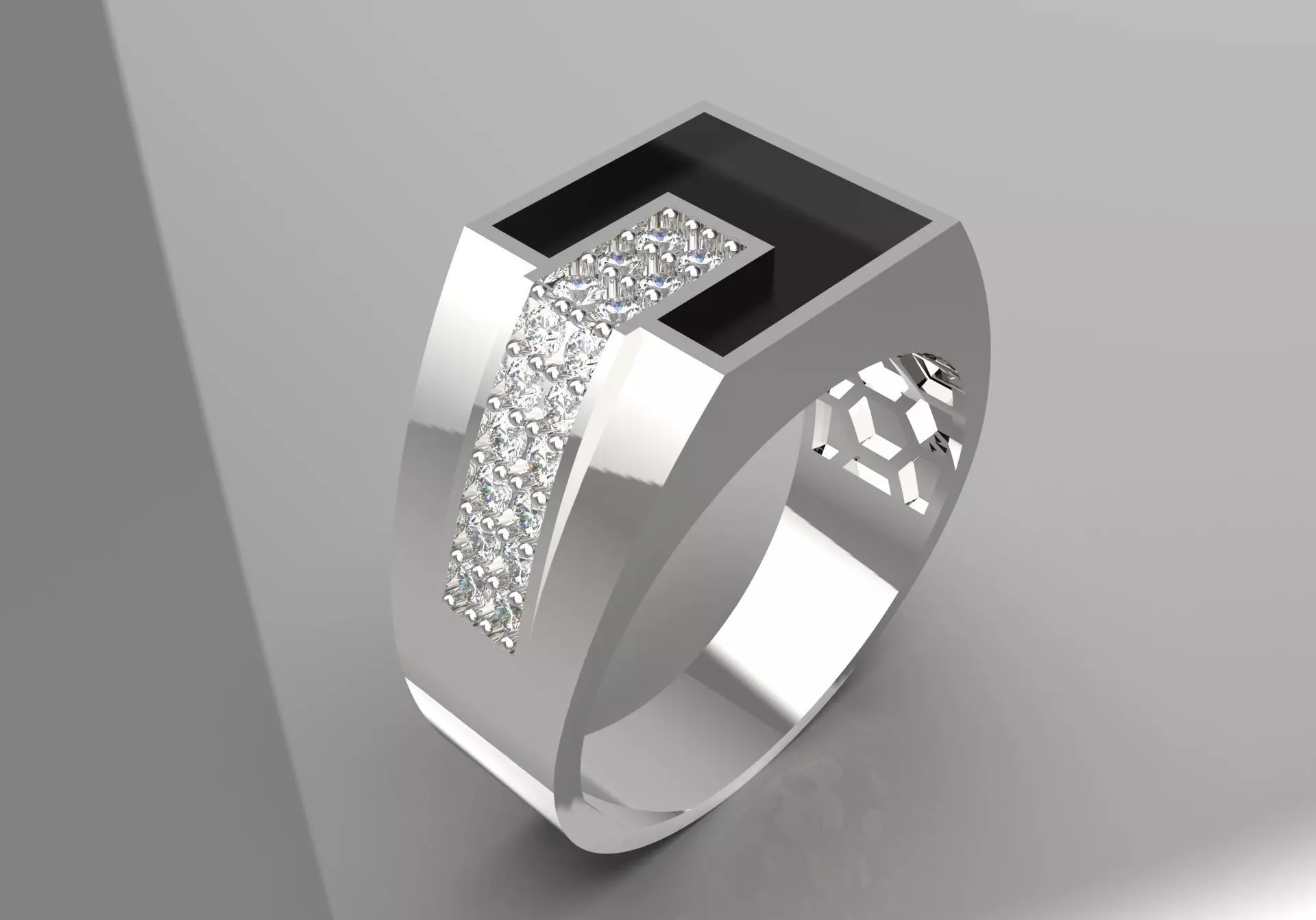 man ring mr0047 3D print model_0