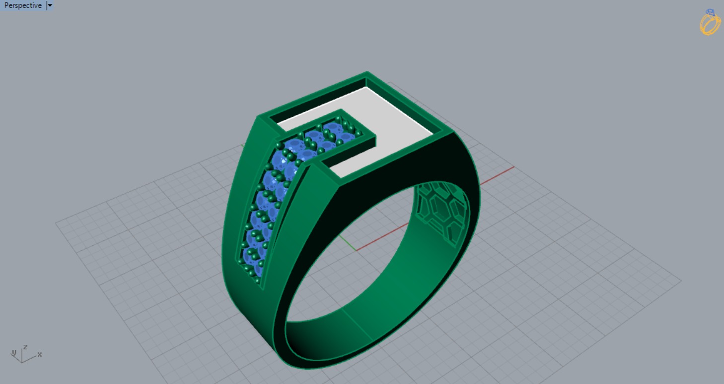 man ring mr0047 3D print model_7