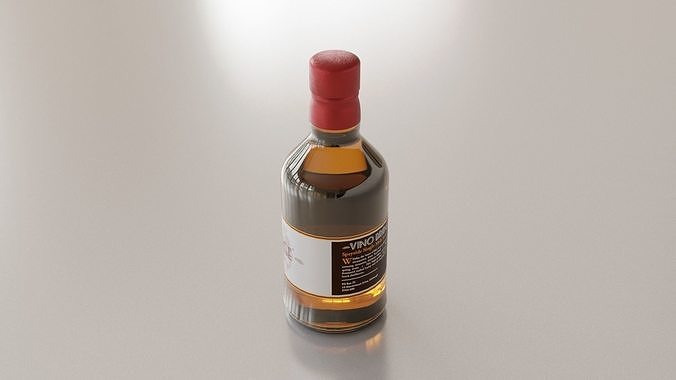 Whisky Scotch Bottle 01 3D model 4