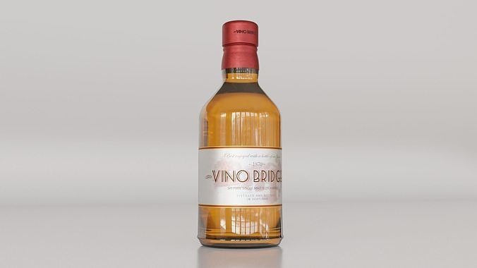 Whisky Scotch Bottle 01 3D model 6
