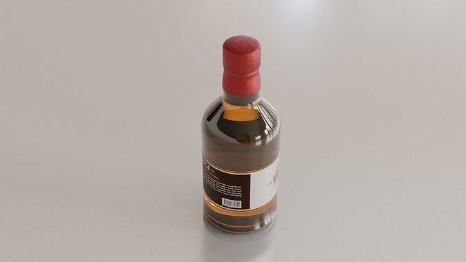 Whisky Scotch Bottle 01 3D model 3