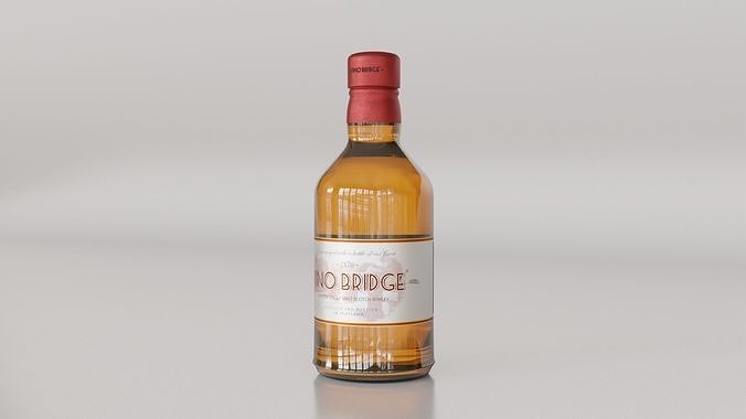 Whisky Scotch Bottle 01 3D model 5