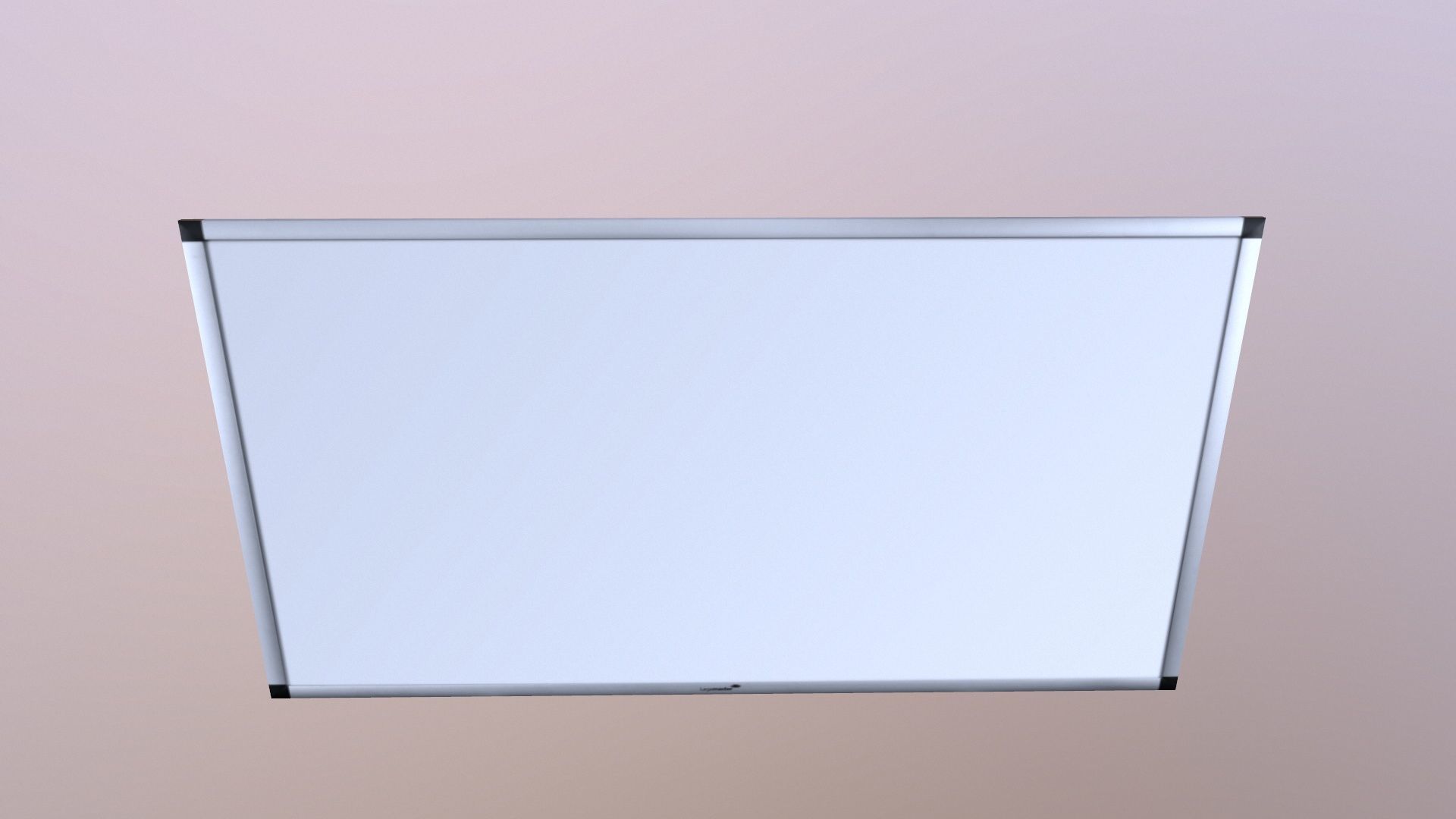 White Board Lowpoly Low-poly 3D model_6