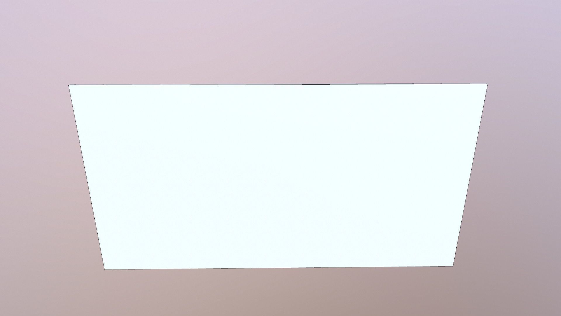 White Board Lowpoly Low-poly 3D model_7