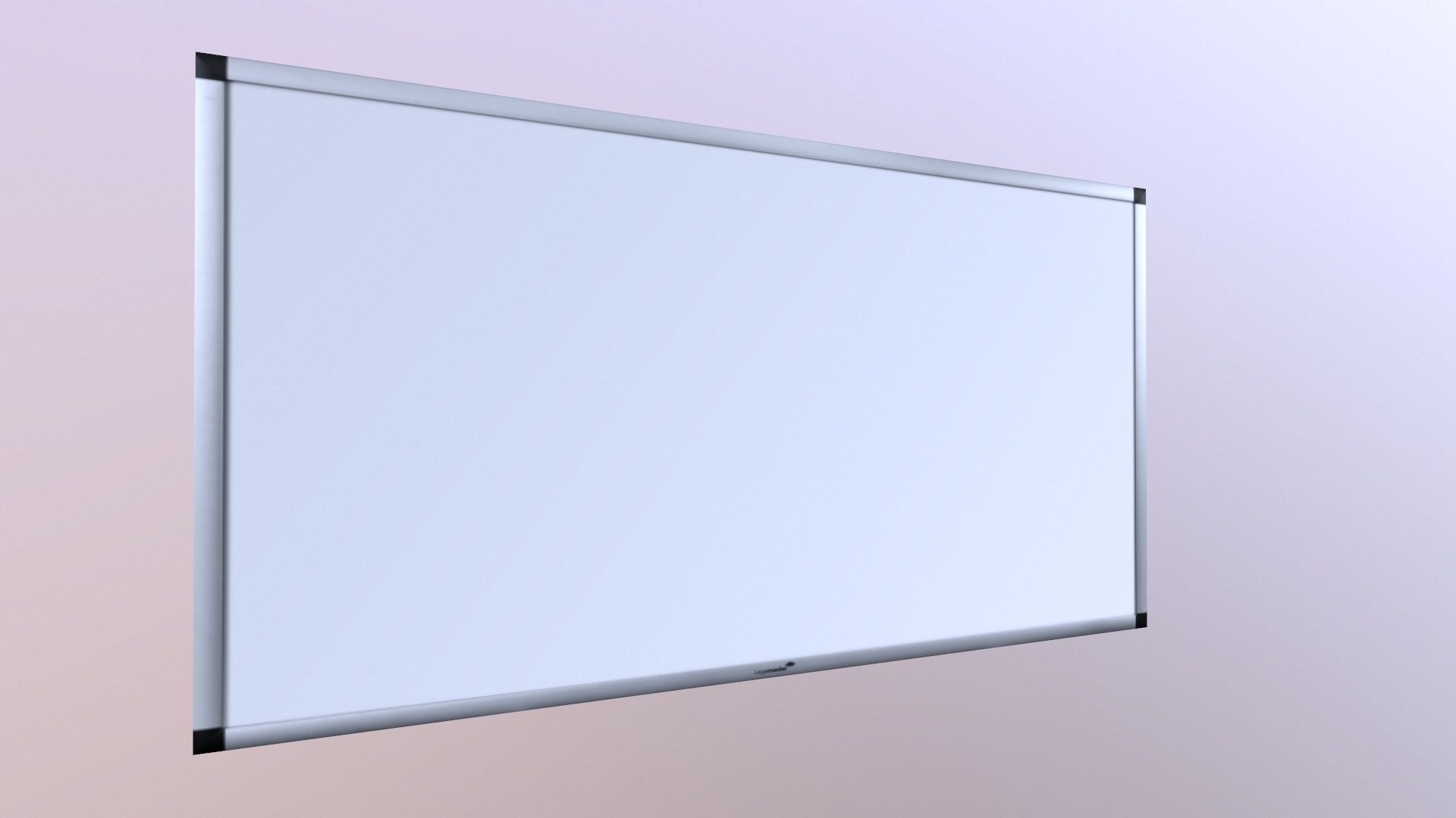 White Board Lowpoly Low-poly 3D model_2