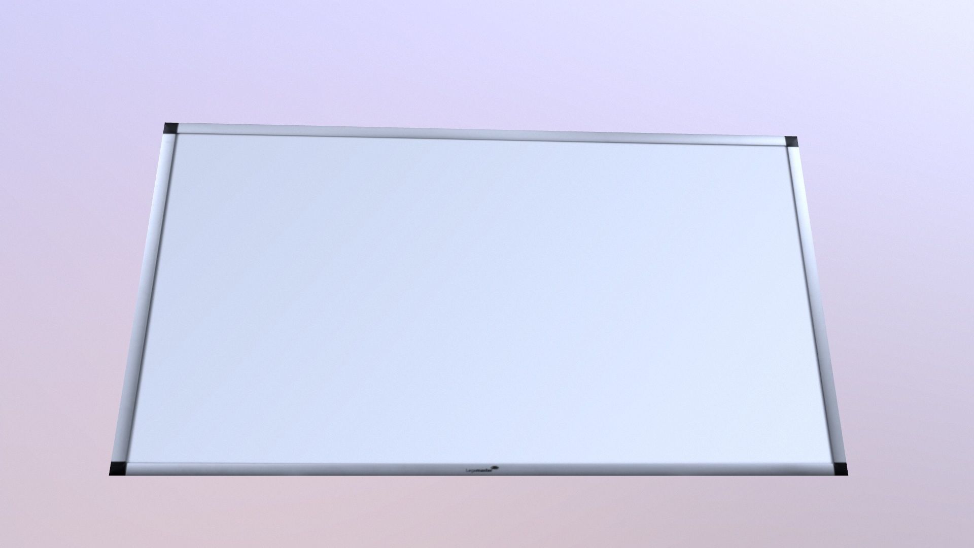 White Board Lowpoly Low-poly 3D model_5