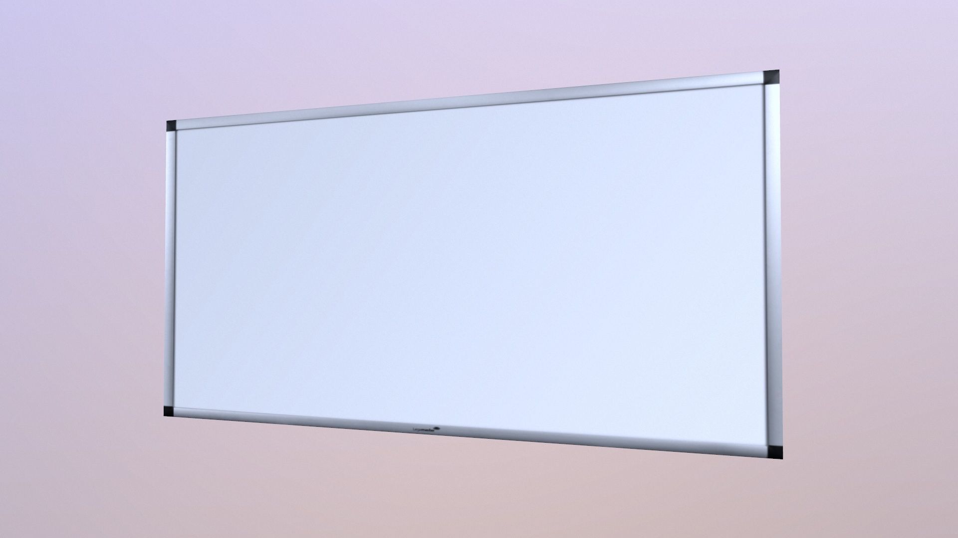 White Board Lowpoly Low-poly 3D model_3