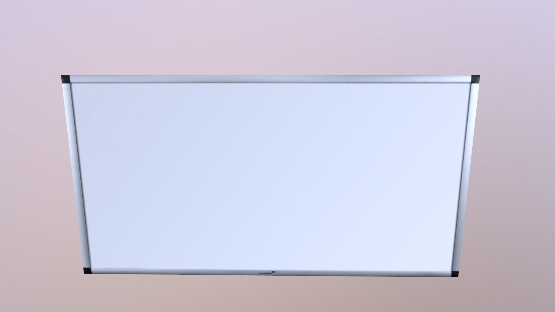 White Board Lowpoly Low-poly 3D model_4