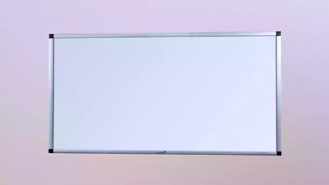 White Board Lowpoly Low-poly 3D model