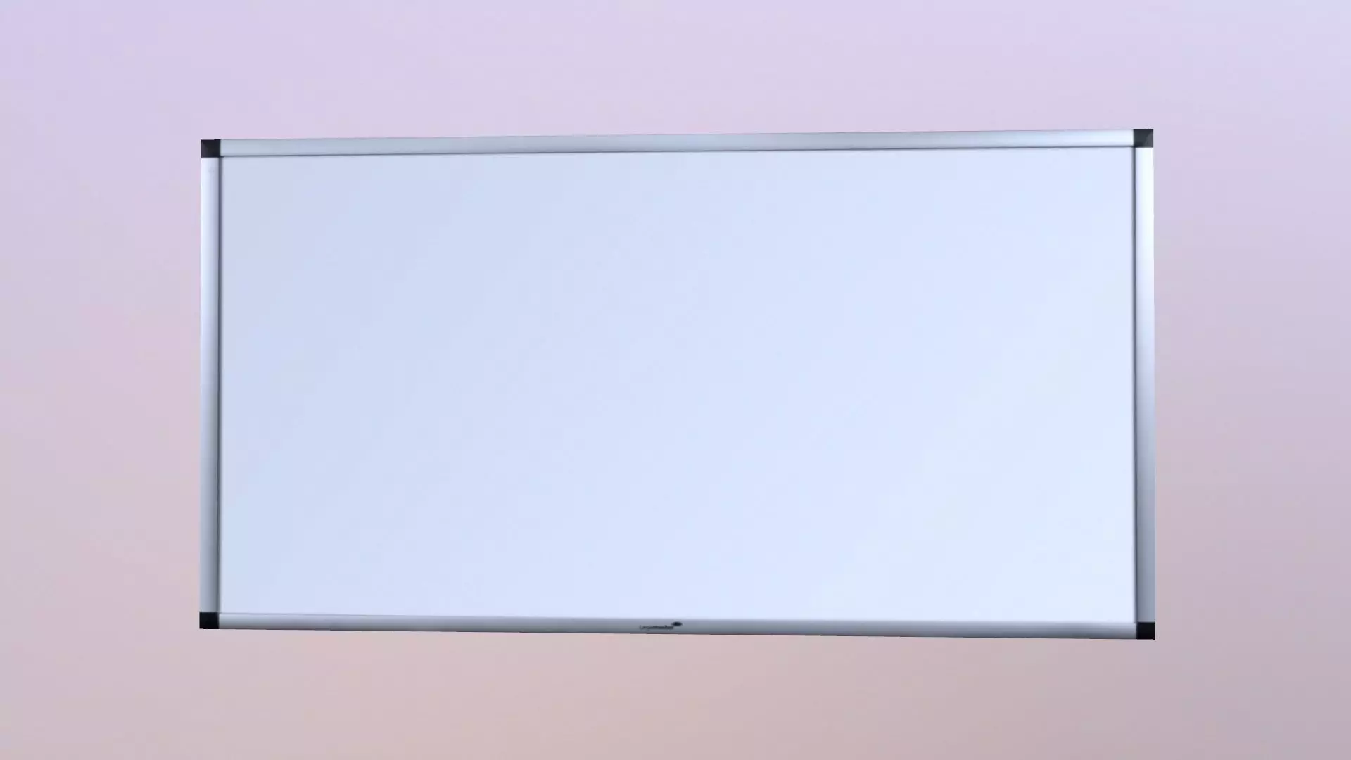 White Board Lowpoly Low-poly 3D model_0