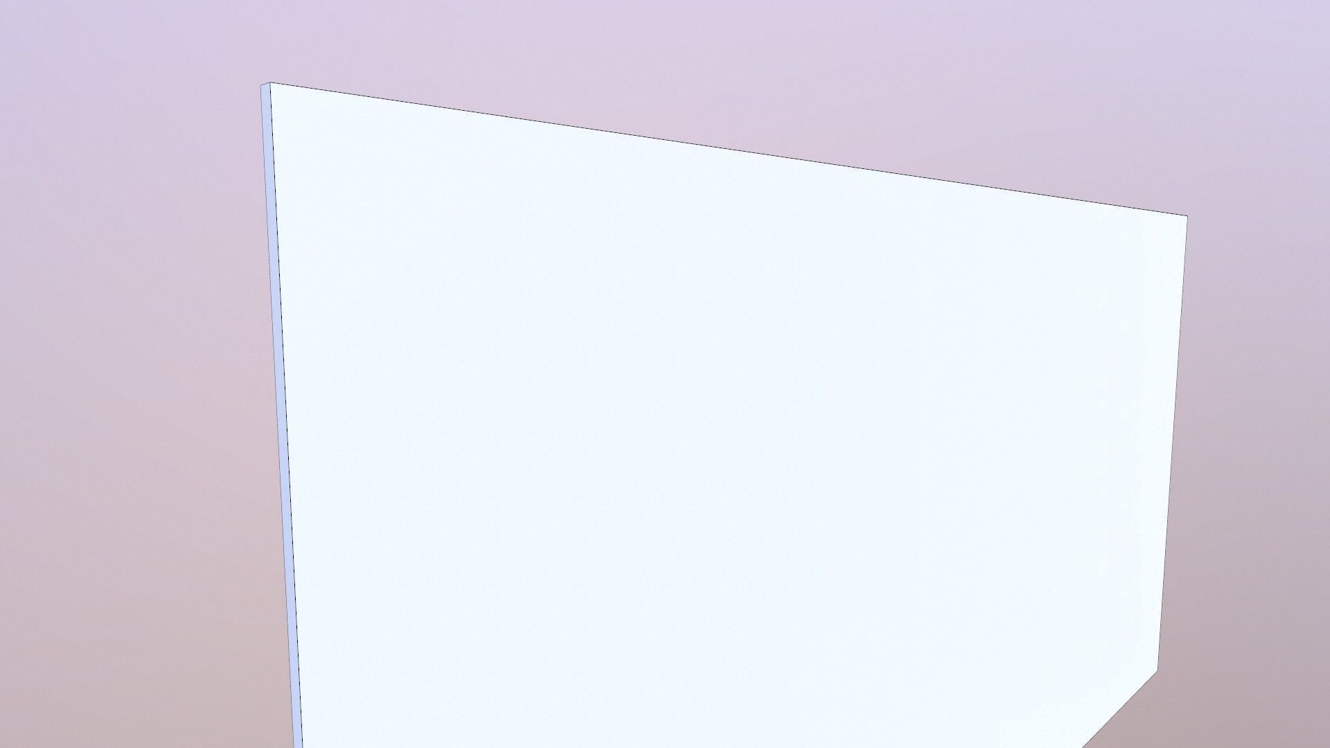 White Board Lowpoly Low-poly 3D model_8