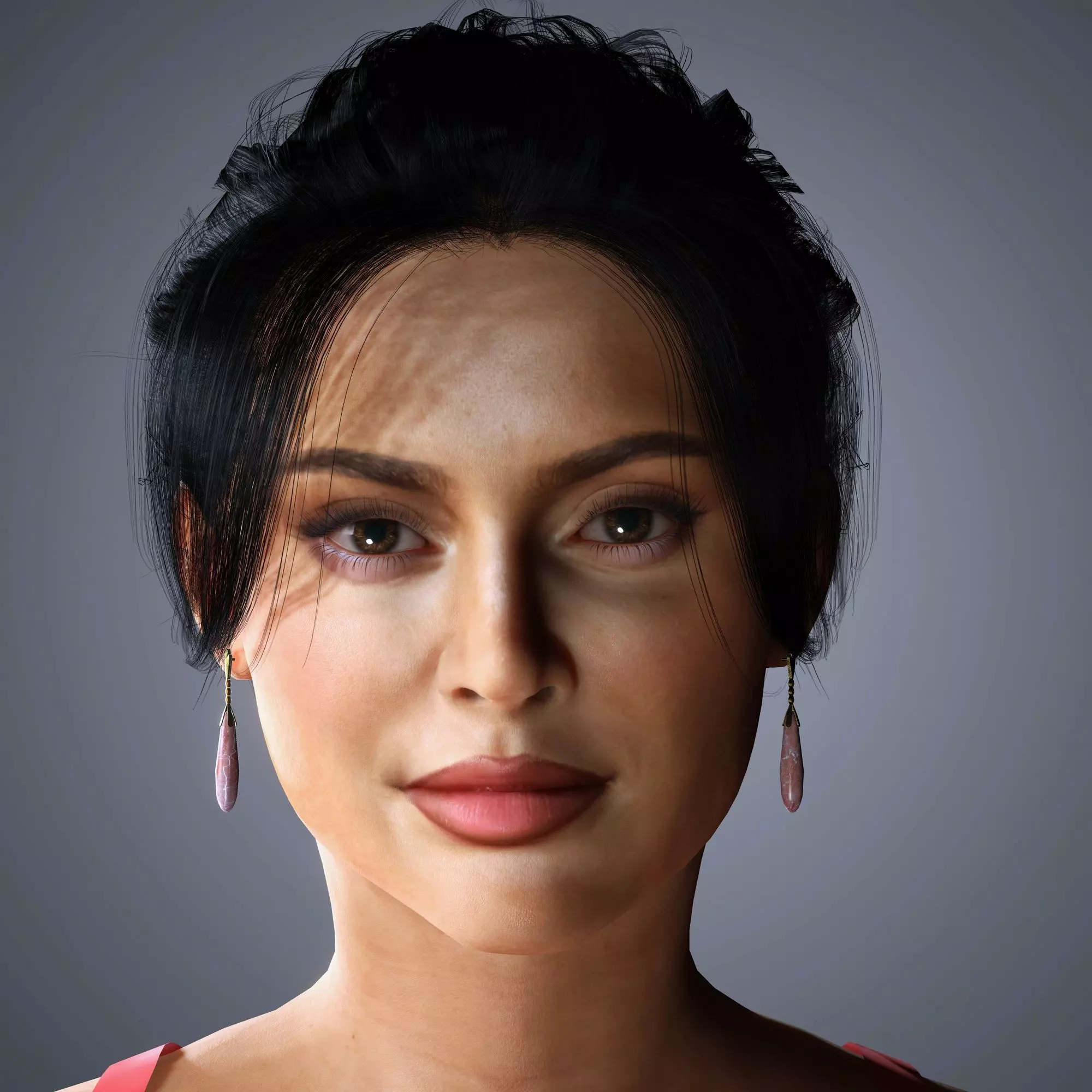 Kylie Jenner Character 3D Model Low-poly 3D model