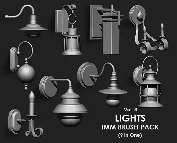 Lights IMM Brush Pack 9 in One Vol 3