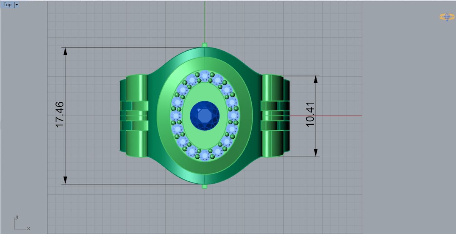 Luxury man Rolex design diamond ring model ror0014 3D print model_10