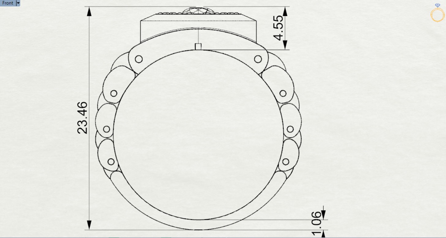 Luxury man Rolex design diamond ring model ror0014 3D print model_13