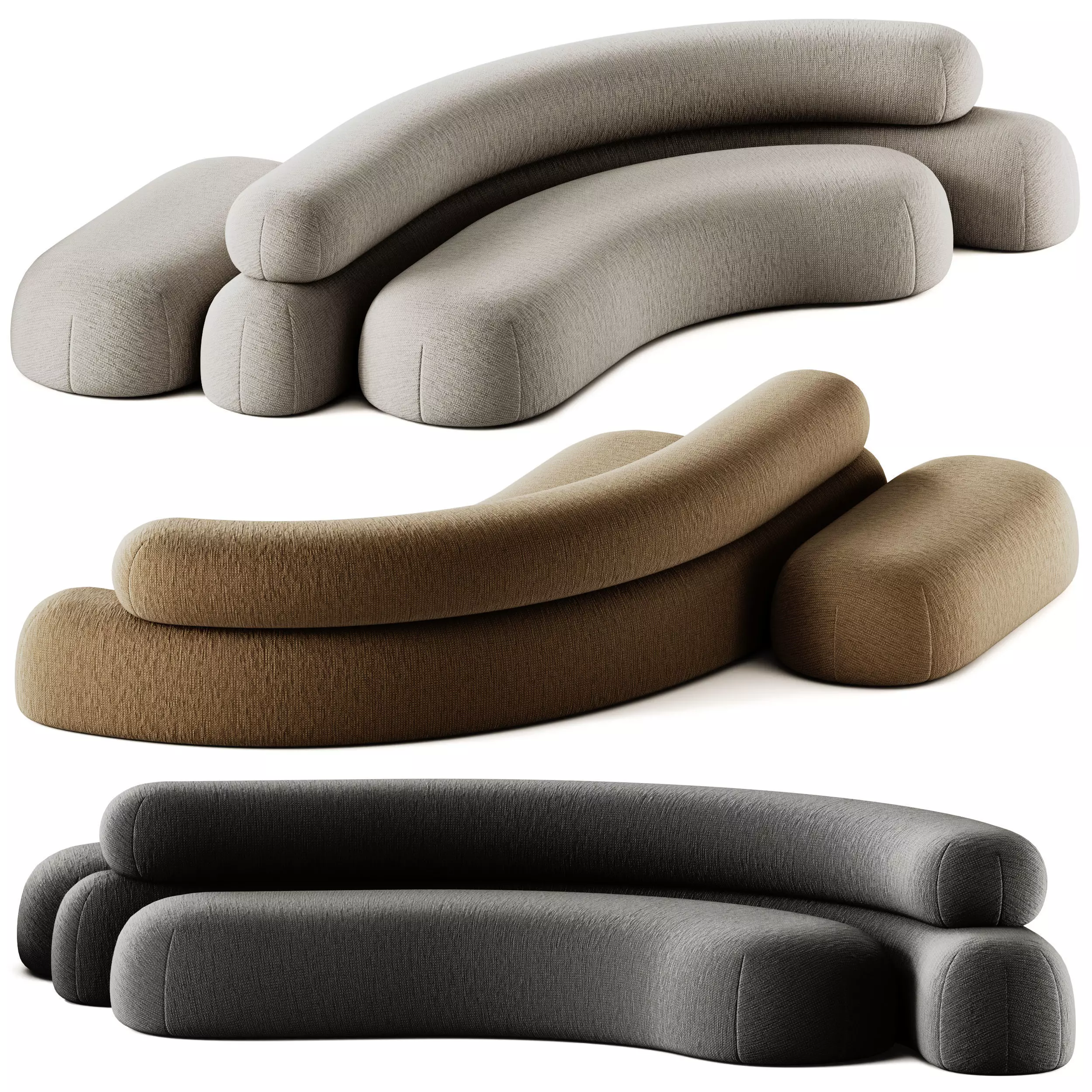 Adrenalina Nefelibata 3 Modular Sofa 3D model