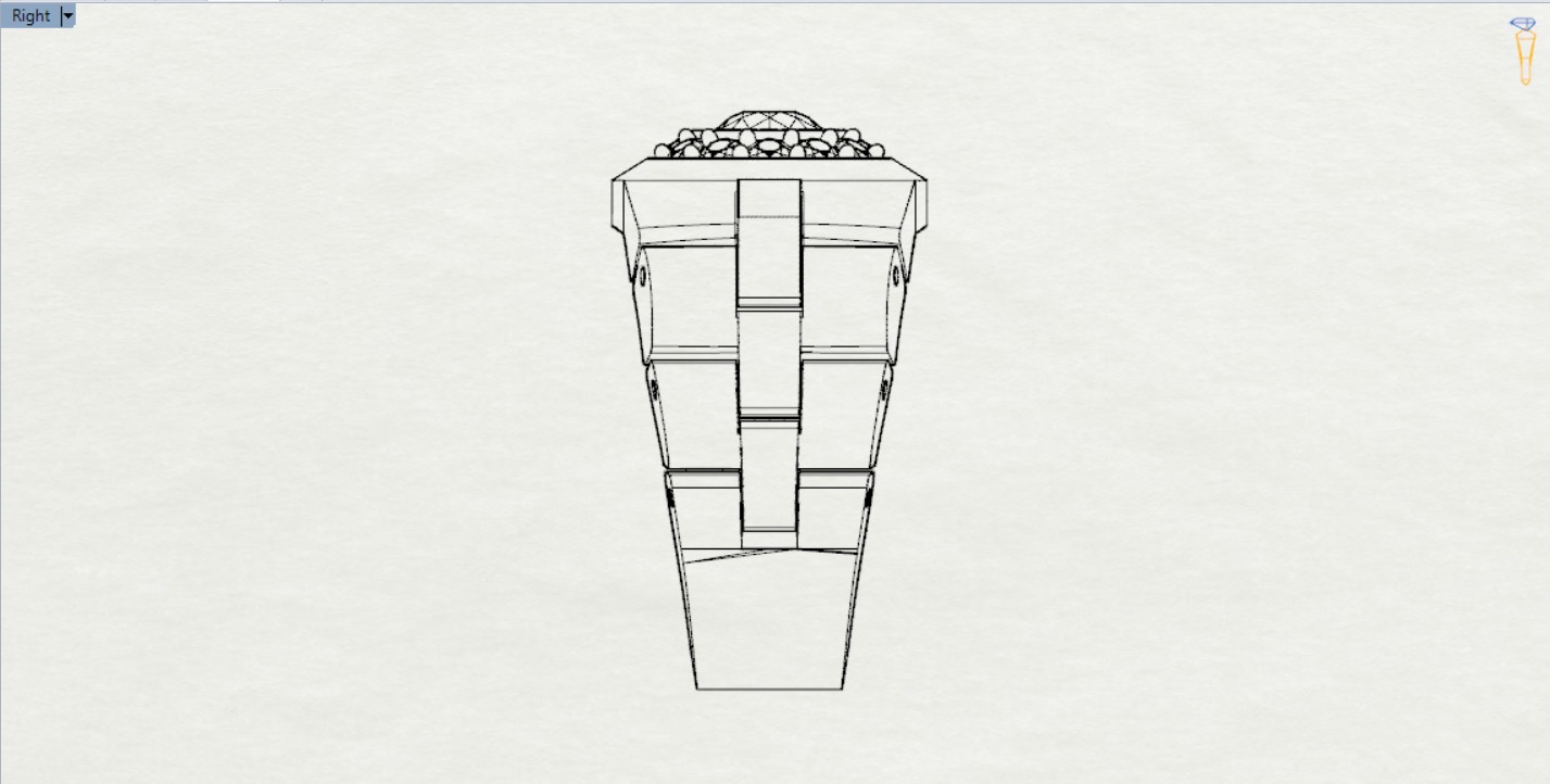 Luxury man Rolex design diamond ring model ror0015 3D print model_13