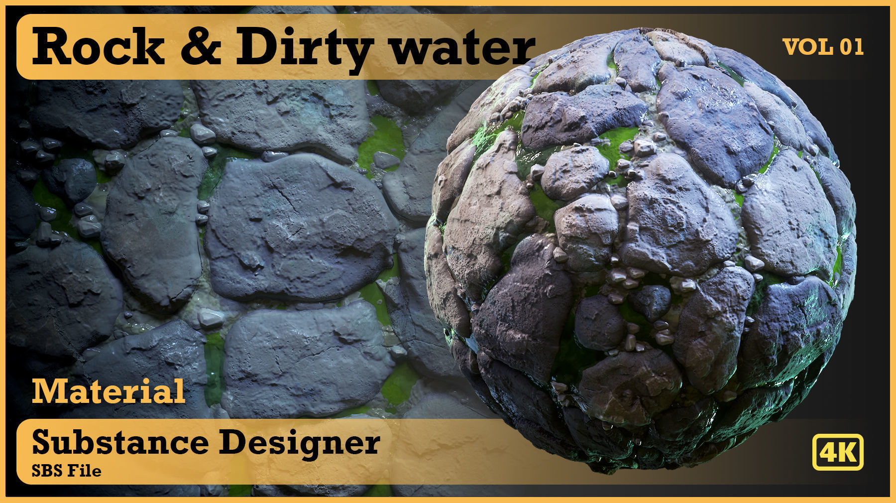 rock drit water - VOL 02 - substance designer Texture_1