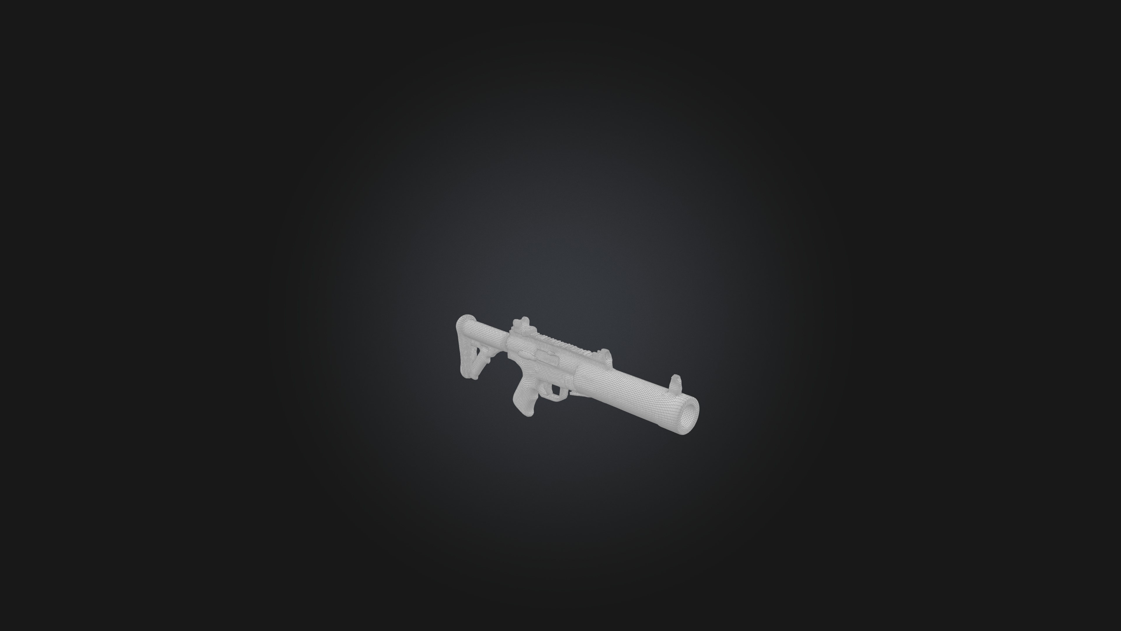 Bazooka Low-poly 3D model_1