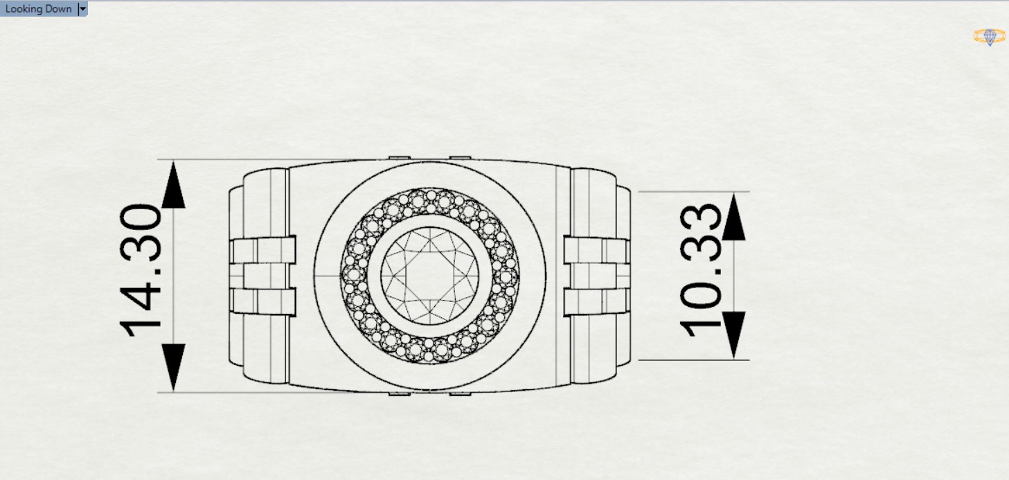 Luxury man Rolex design diamond ring model ror0016 3D print model_10