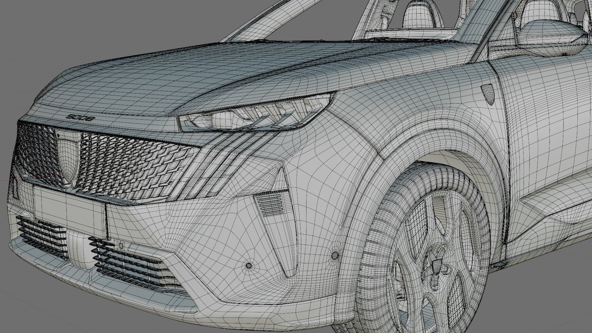 Peugeot 5008 e-5008 2025 with interior 3D model_30