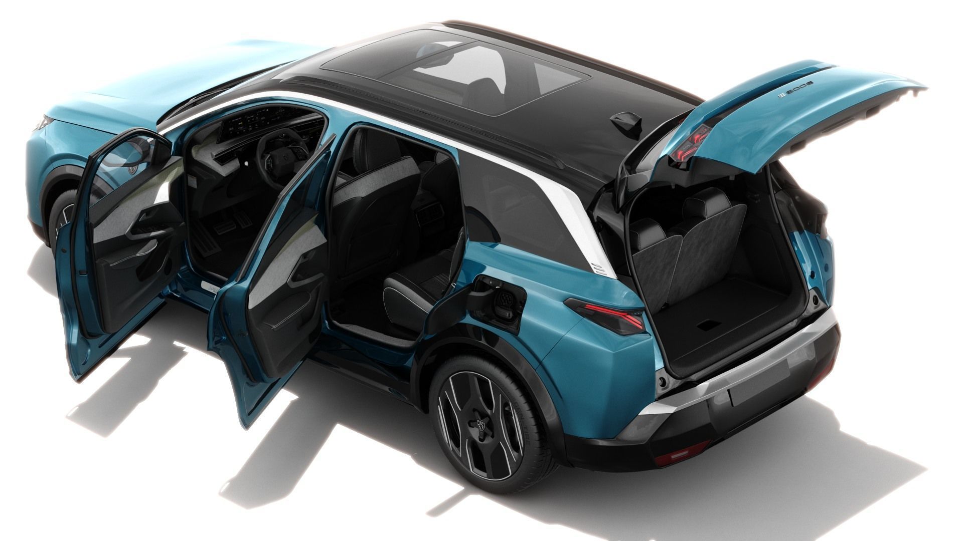 Peugeot 5008 e-5008 2025 with interior 3D model_12