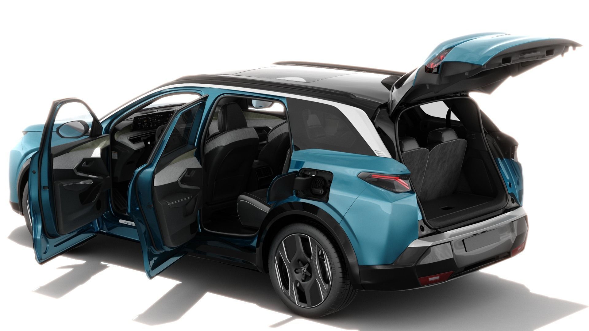 Peugeot 5008 e-5008 2025 with interior 3D model_3