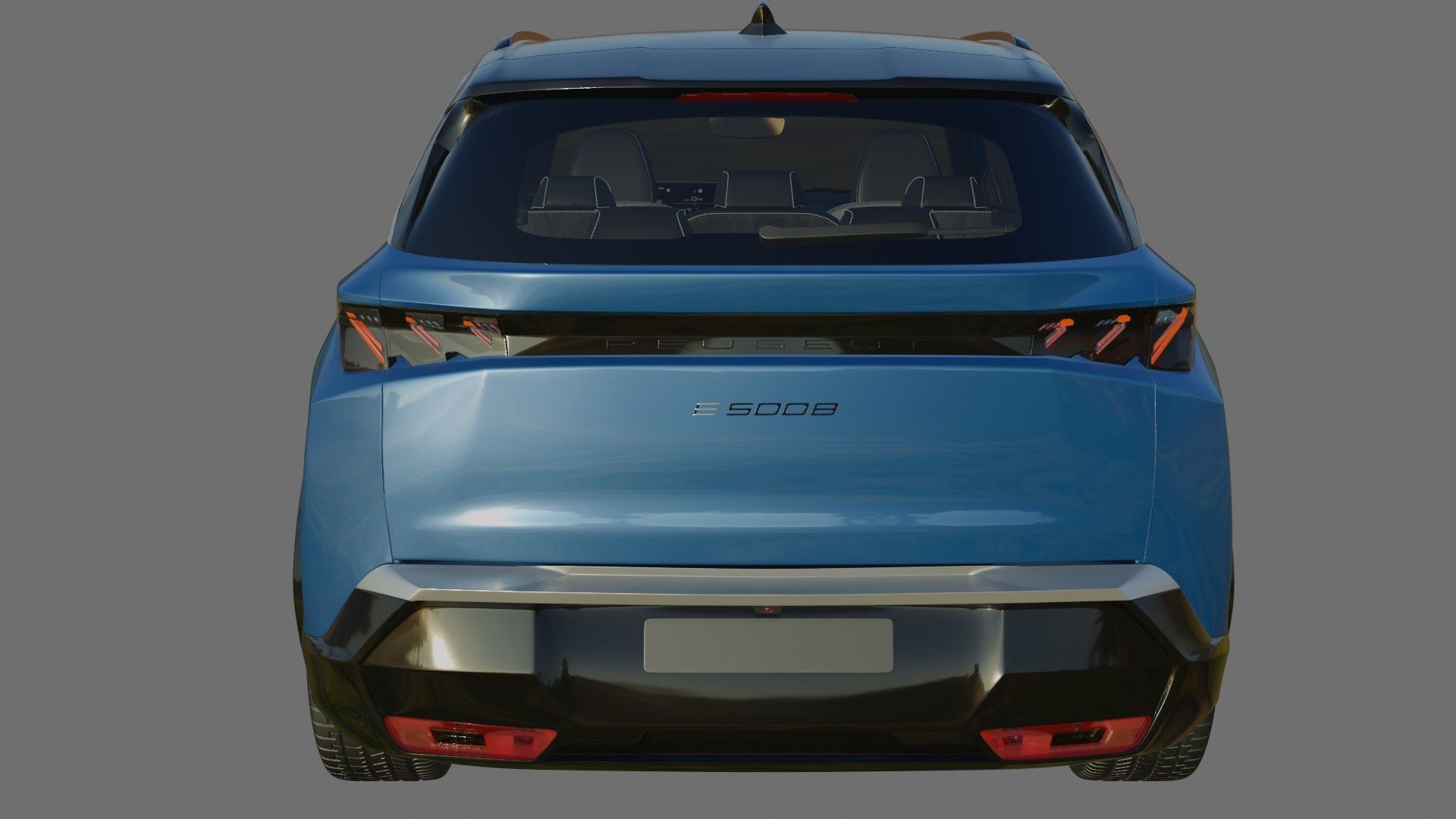 Peugeot 5008 e-5008 2025 with interior 3D model_22