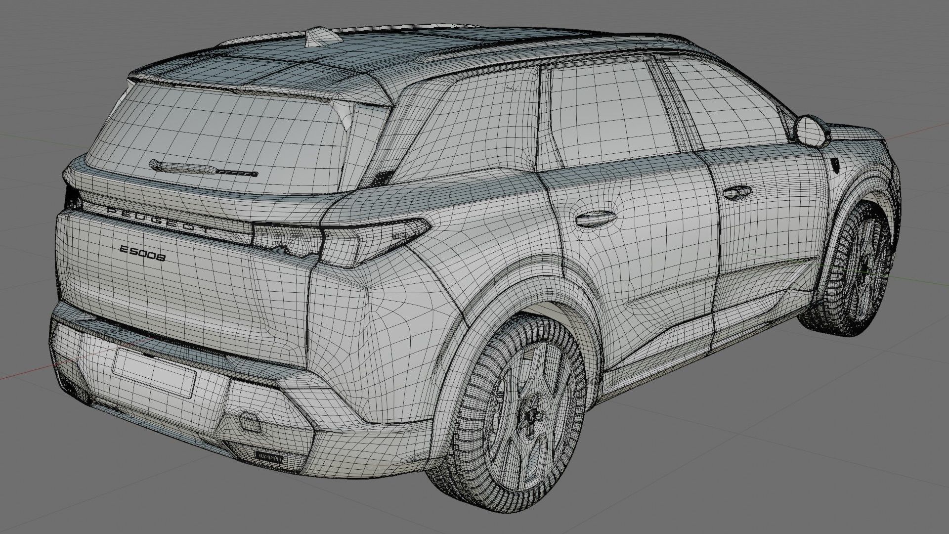 Peugeot 5008 e-5008 2025 with interior 3D model_29