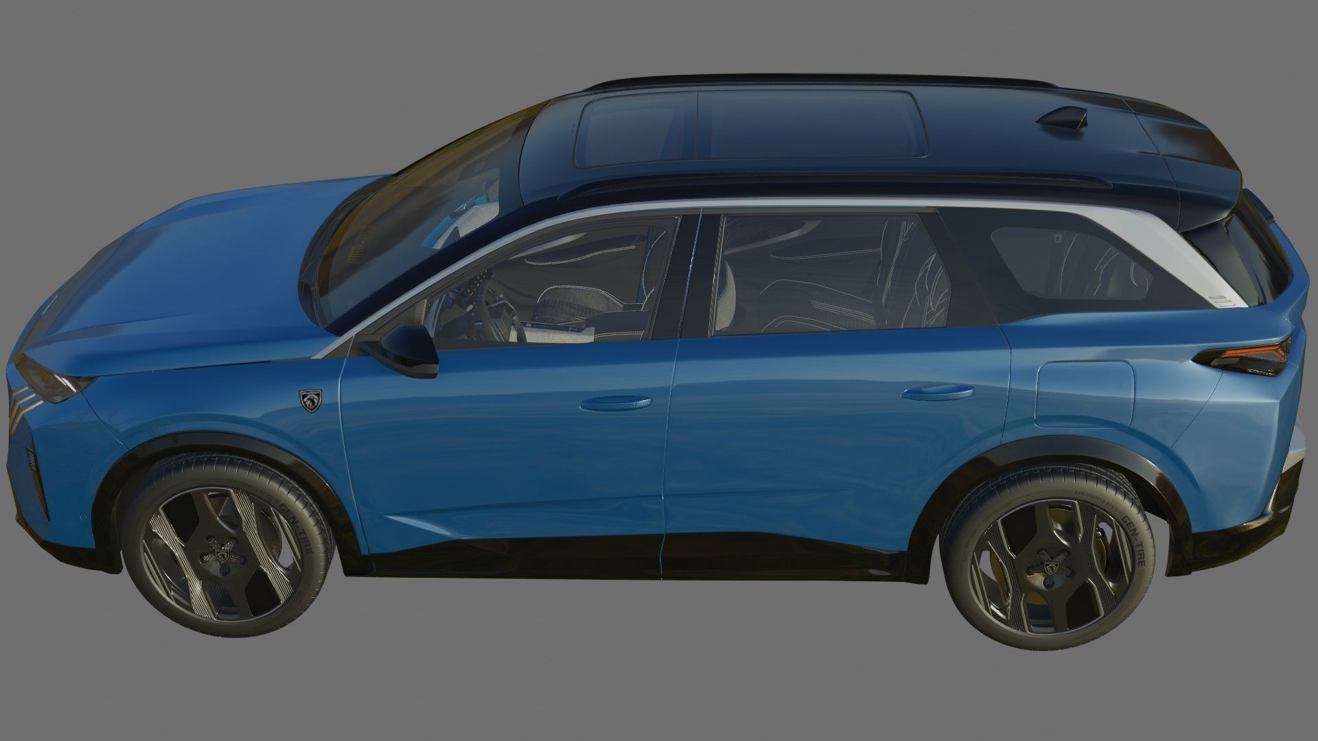 Peugeot 5008 e-5008 2025 with interior 3D model_23