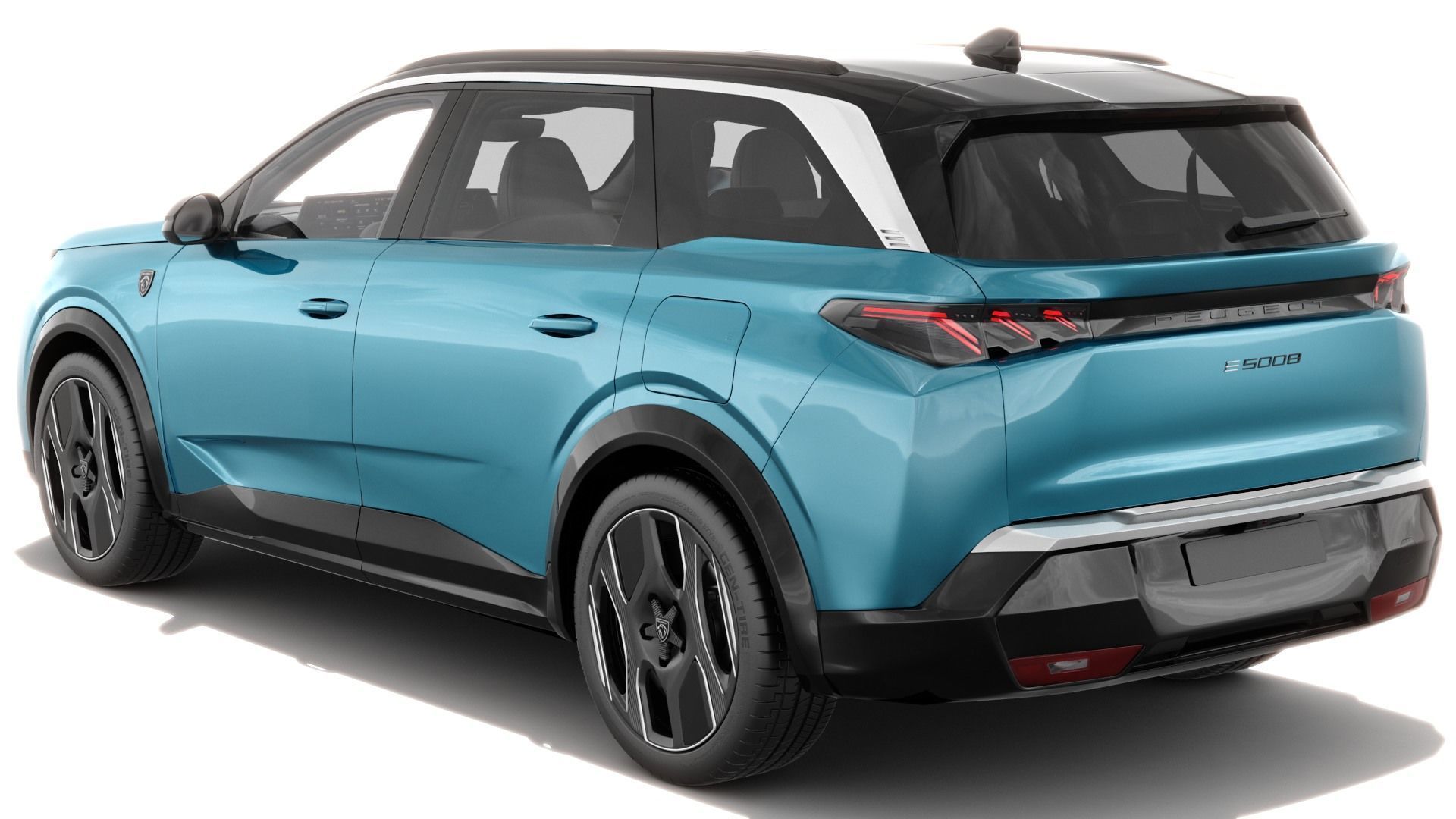 Peugeot 5008 e-5008 2025 with interior 3D model_4