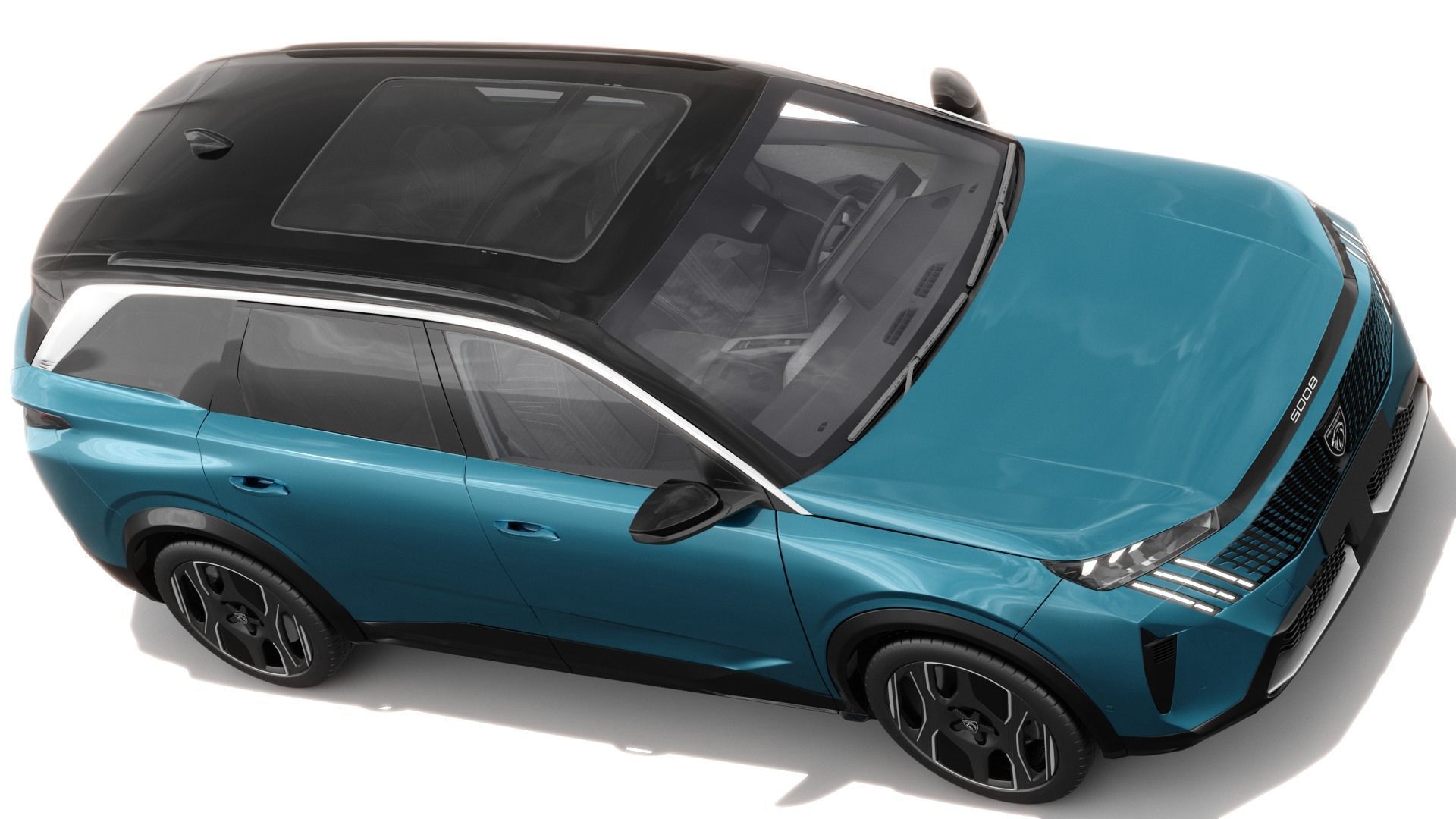Peugeot 5008 e-5008 2025 with interior 3D model_8
