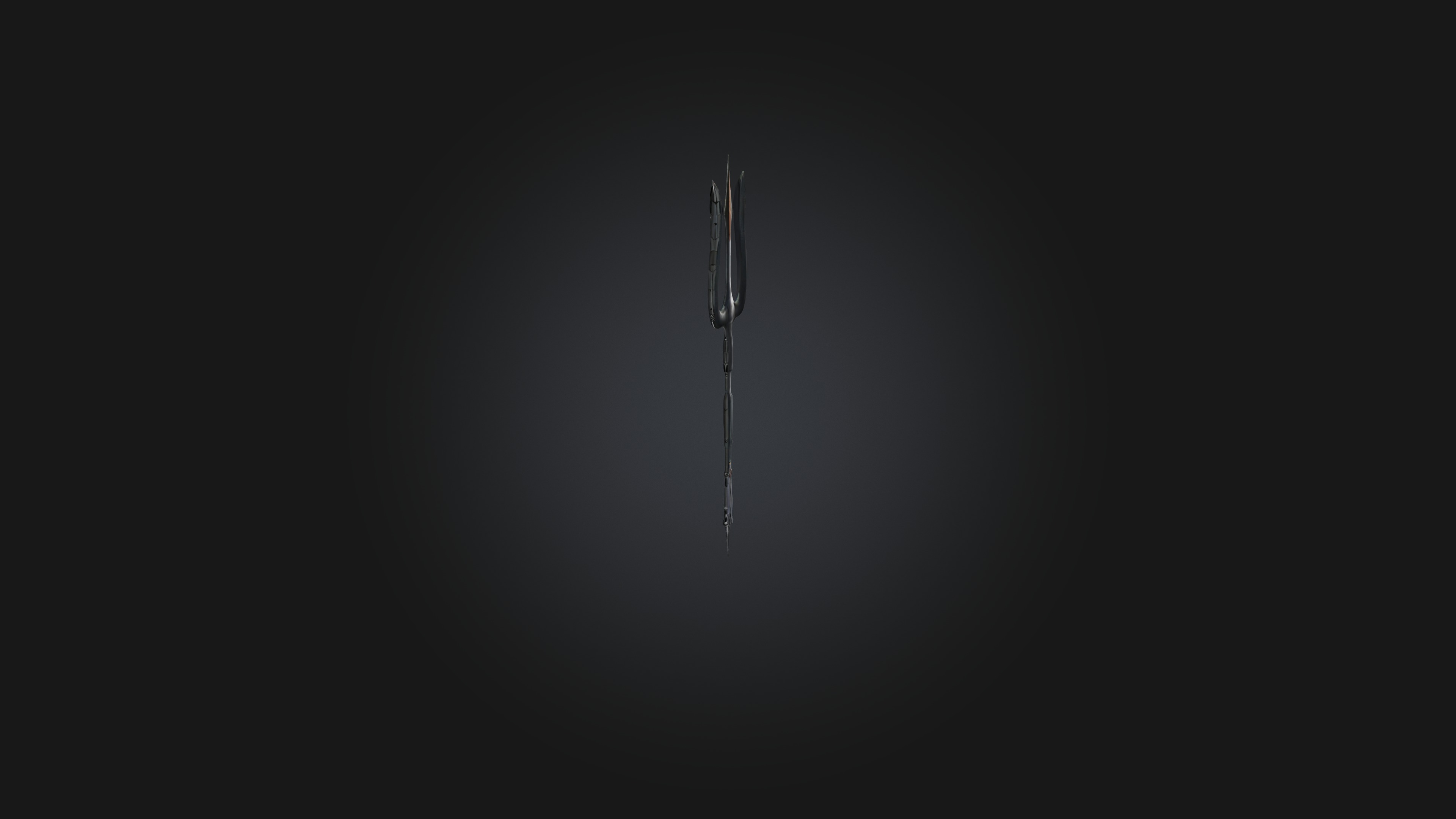 Trident Low-poly 3D model_4