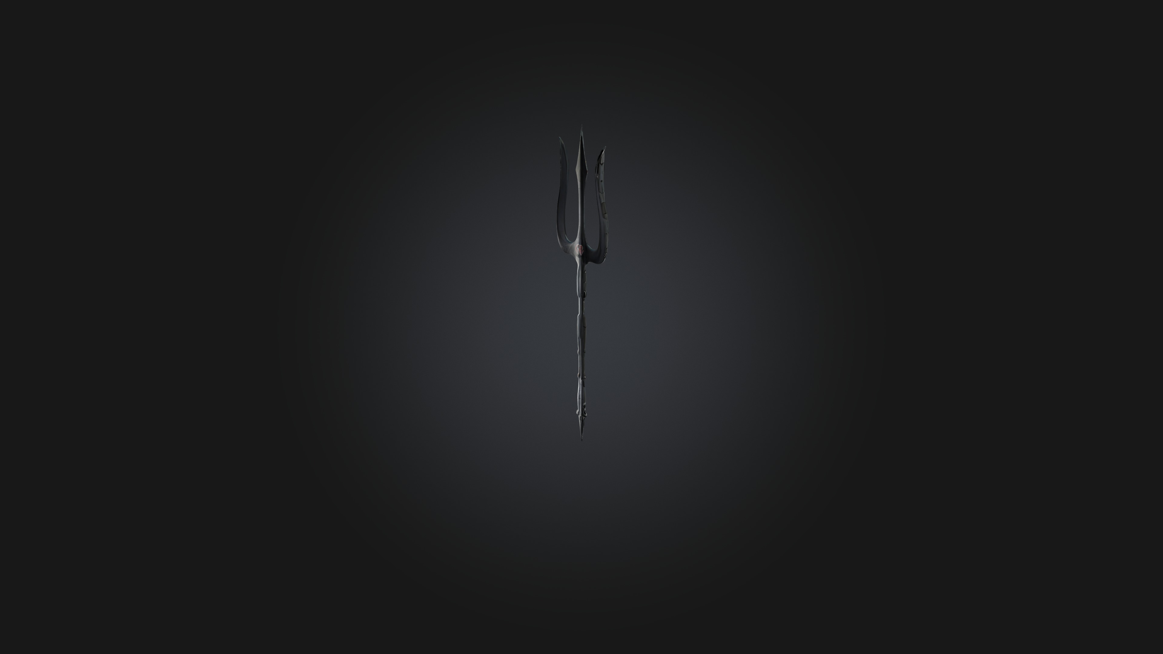 Trident Low-poly 3D model_3