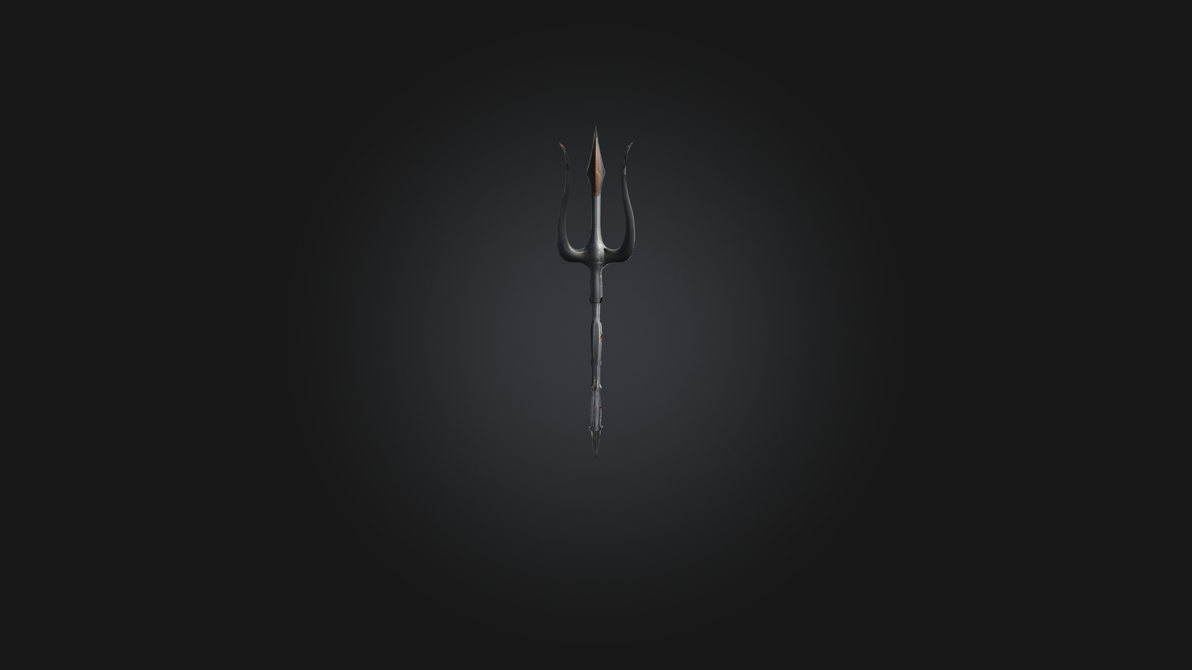 Trident Low-poly 3D model_5
