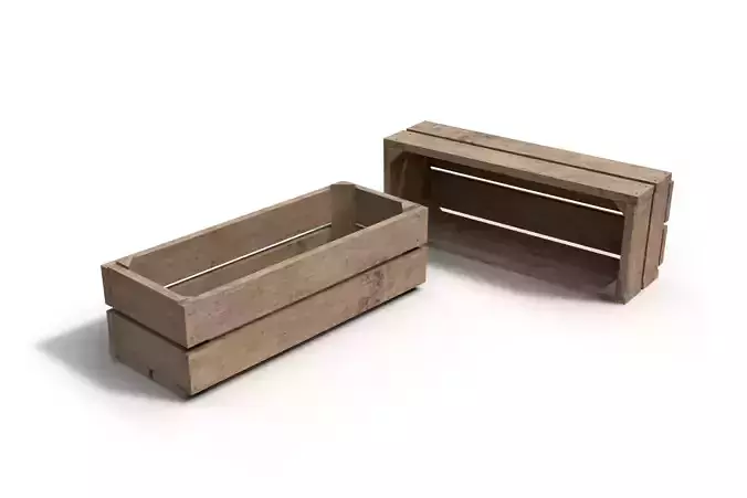 Wooden Crate 3D